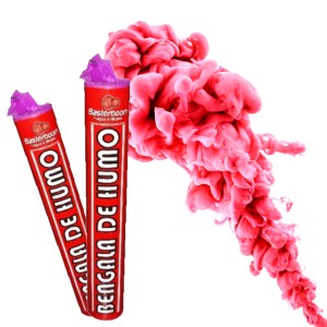 BENGALA DE HUMO ROJA x 2u